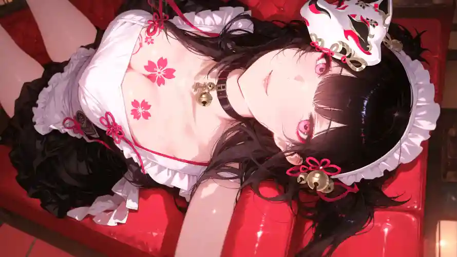 3k美女壁纸-少女插画壁纸和花火-日系插画免费下载「哲风壁纸」