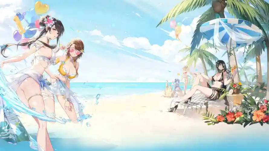 4k夏日壁纸-棕榈树壁纸和清凉-免费下载「哲风壁纸」