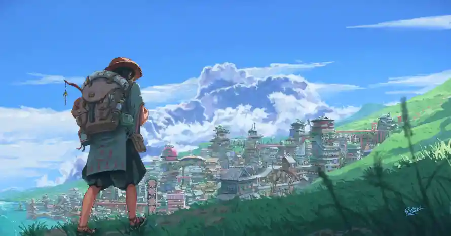 4k动漫壁纸-动漫风景与风景-山城风景壁纸分享「哲风壁纸」