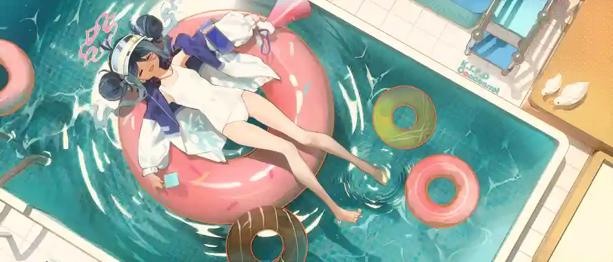 4k动漫壁纸-休闲时光与自由-动漫女孩壁纸分享「哲风壁纸」