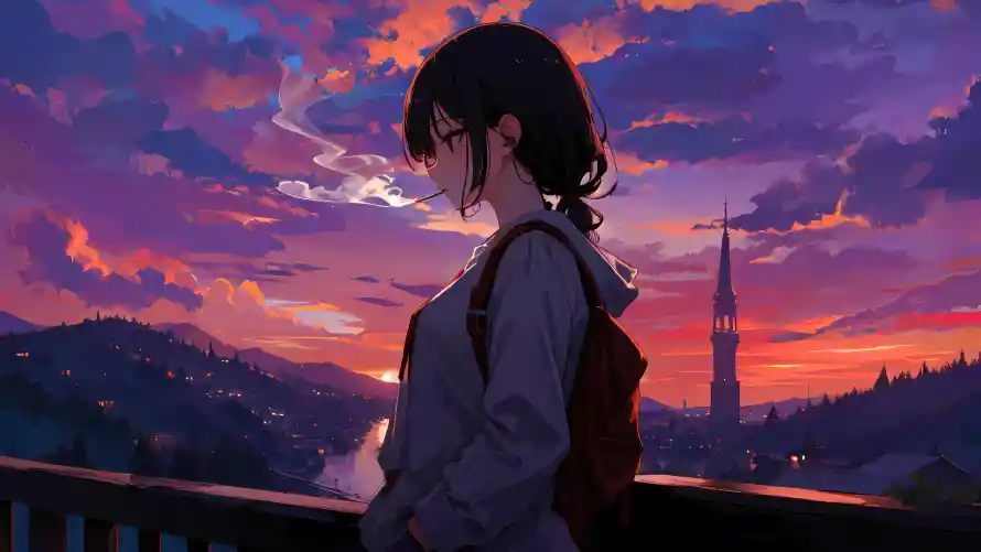 4k动漫壁纸-动漫少女 - 少女-动漫背景壁纸分享「哲风壁纸」