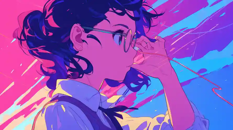 3k动漫壁纸-动漫插画壁纸和少女-卷发少女热门的壁纸「哲风壁纸」