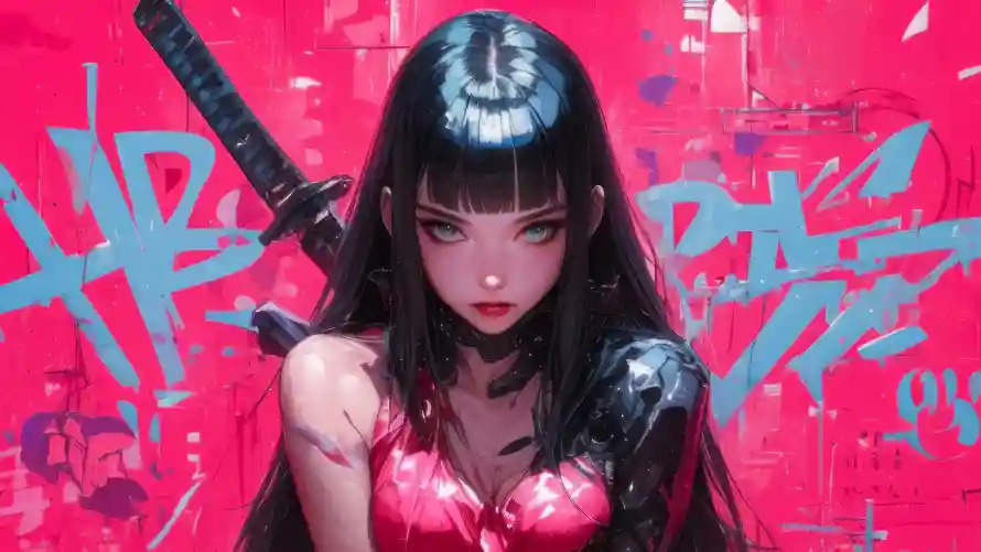 4k动漫壁纸-红色系和少女-动漫少女壁纸分享「哲风壁纸」