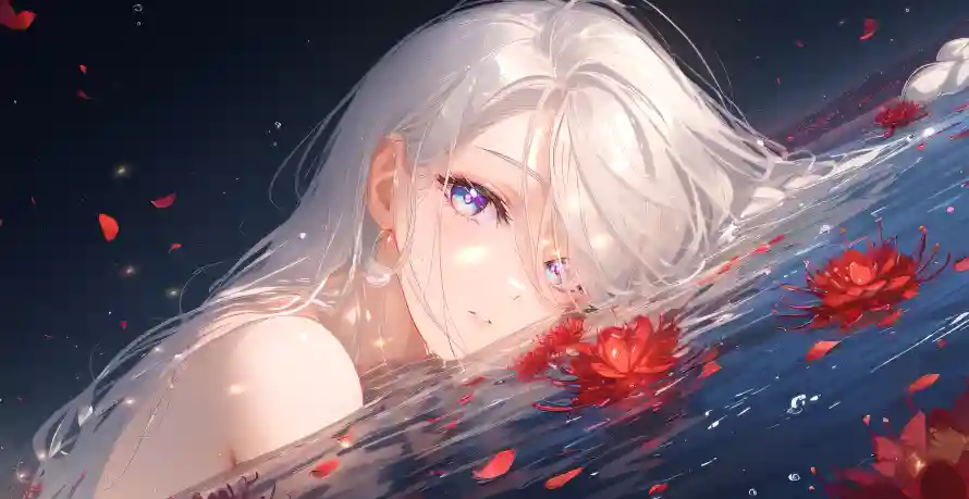 5k少女壁纸-意境图片 - 鹤-梦幻插画壁纸推荐「哲风壁纸」