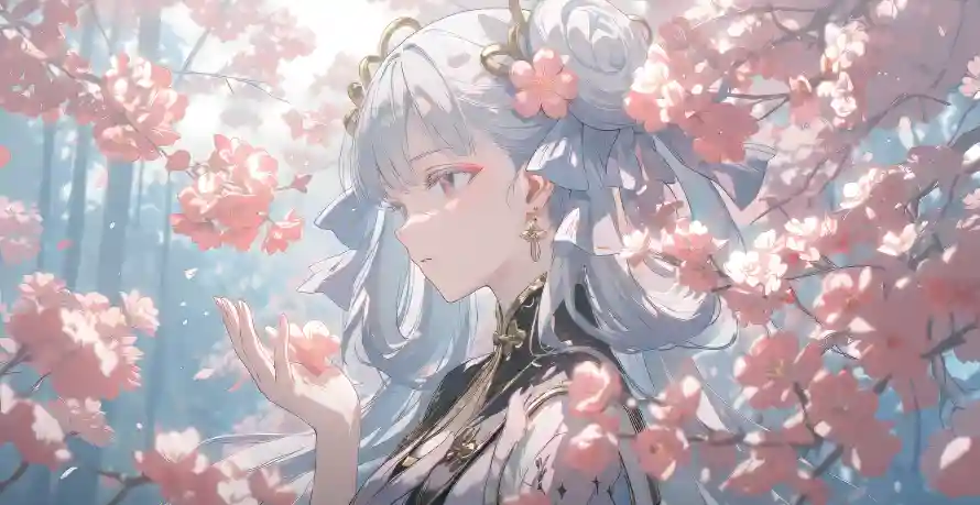 5k少女壁纸-动漫角色 - 春日-游戏插画热门的壁纸「哲风壁纸」