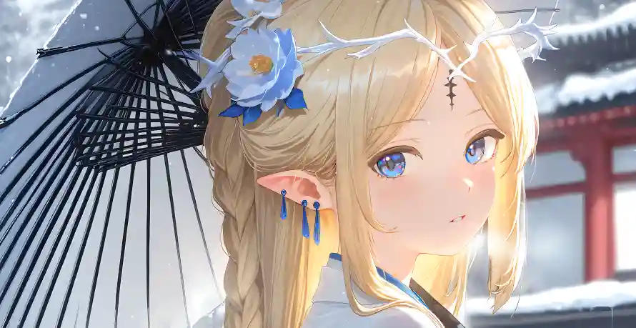 4k少女壁纸-伞少女壁纸和伞-精灵耳少女壁纸推荐「哲风壁纸」