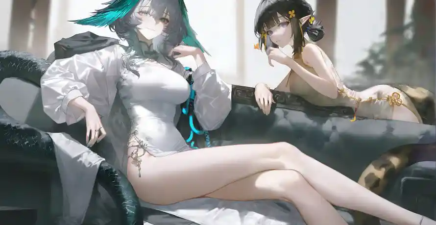4k双人壁纸-双少女与少女-双人插画壁纸推荐「哲风壁纸」