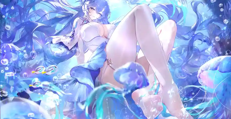 6k少女壁纸-奇幻插画壁纸和腿-少女美腿壁纸分享「哲风壁纸」