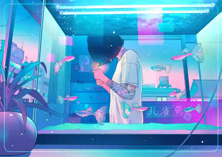 2k动漫壁纸-光影插画与少女-动漫插画壁纸推荐「哲风壁纸」