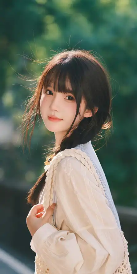 4k少女摄影壁纸 - 户外场景 - 清新风格 - 清纯女孩「哲风壁纸」