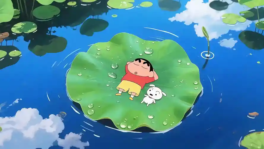 4k治愈系壁纸-动漫角色 - 卡通场景-夏日休闲「哲风壁纸」