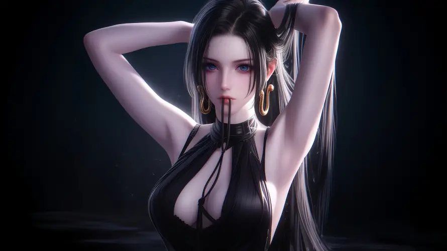 4k女帝壁纸 - 性感美女 - 角色设计 - 魅力造型「哲风壁纸」
