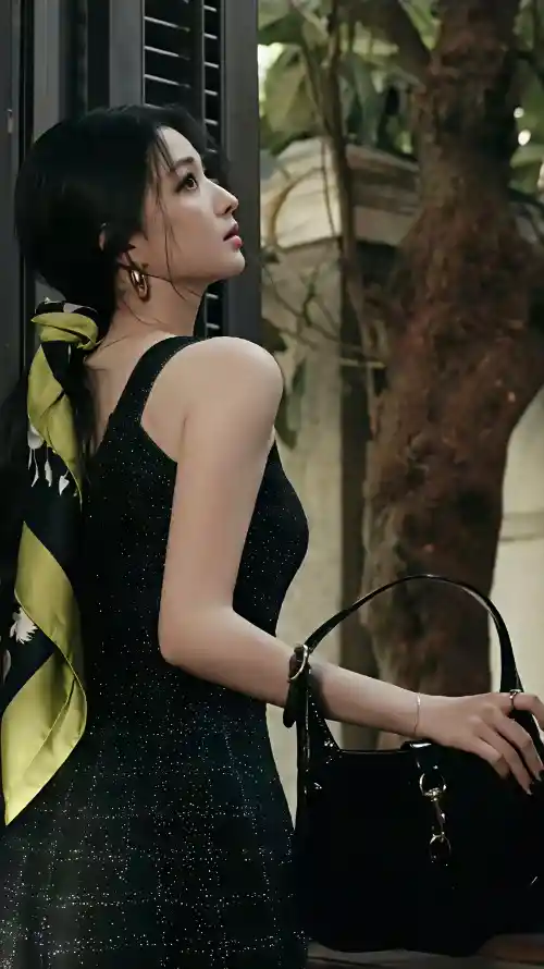 4k美女壁纸 - 王楚然 - 优雅背影 - 时尚美女「哲风壁纸」