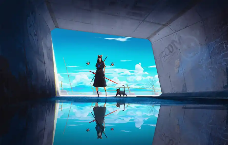 4k少女壁纸 - 猫 - 倒影场景 - 光影艺术「哲风壁纸」 4k少女壁纸 - 猫 - 倒影场景 - 光影艺术「哲风壁纸」