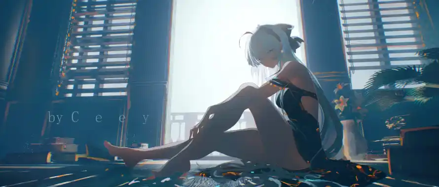 4k少女壁纸 - 白毛 - 动漫角色 - 少女插画「哲风壁纸」