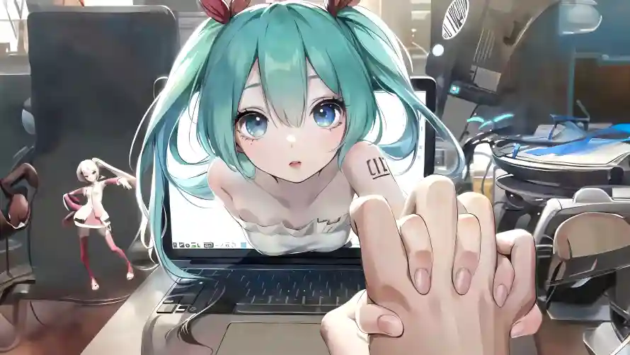 4k电脑壁纸 - 互动画面 - 初音未来 - 数码元素「哲风壁纸」 4k电脑壁纸 - 互动画面 - 初音未来 - 数码元素「哲风壁纸」