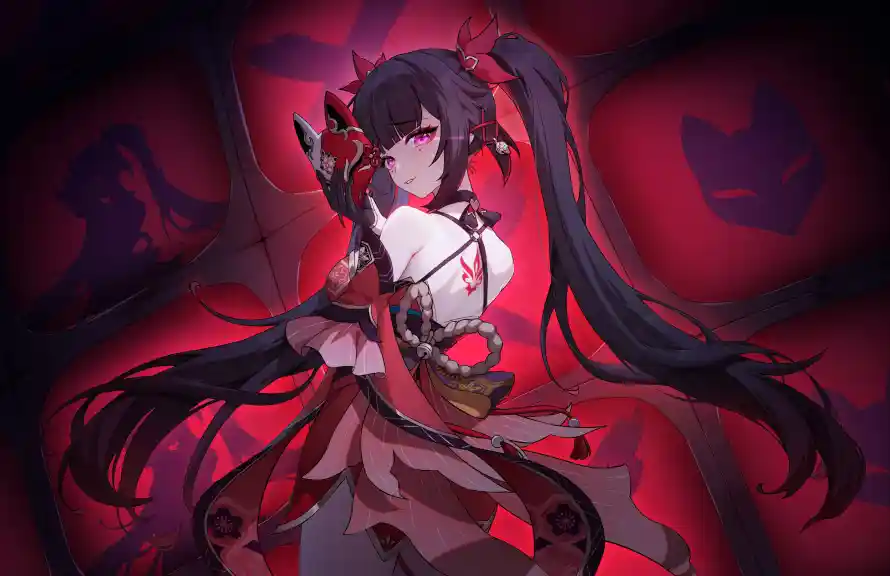 4k崩坏壁纸 - 暗红 - 长发 - 女武神「哲风壁纸」