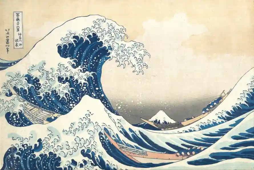 4k海浪壁纸 - 海 - 蓝色 - 富士山「哲风壁纸」