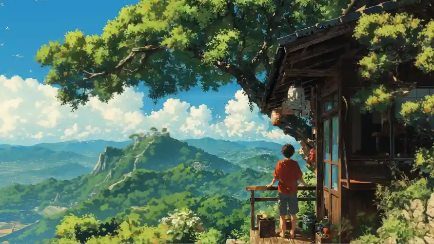 4k山庄壁纸-风景 - 远山-免费下载「哲风壁纸」