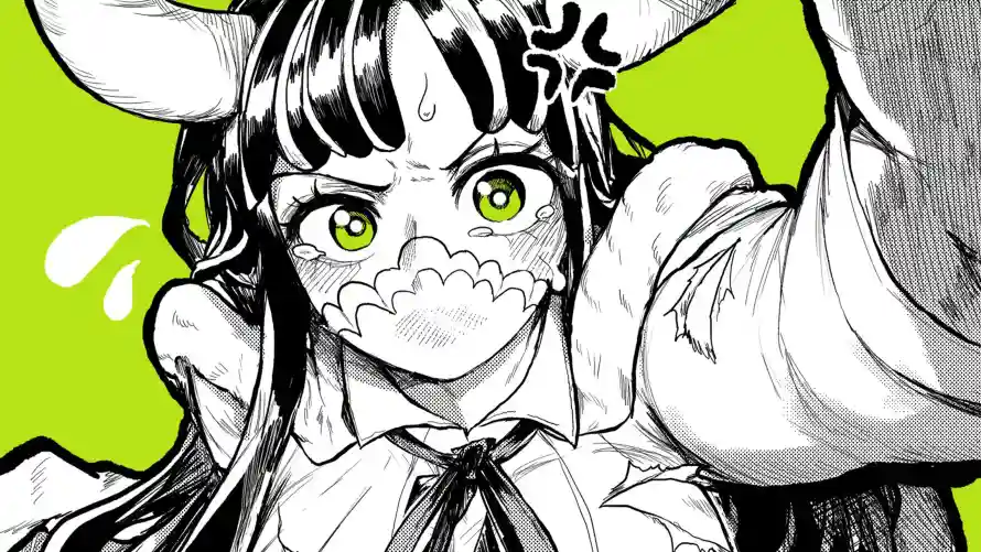 4k少女壁纸 - 角 - 素描 - 蓝眼睛「哲风壁纸」