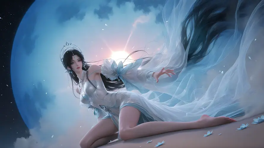 4k星空壁纸 - 月亮 - 清漪 - 白衣「哲风壁纸」 4k星空壁纸 - 月亮 - 清漪 - 白衣「哲风壁纸」