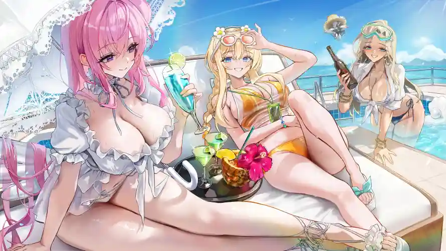4k夏日壁纸 - 泳装 - 海滩 - 金发「哲风壁纸」 4k夏日壁纸 - 泳装 - 海滩 - 金发「哲风壁纸」