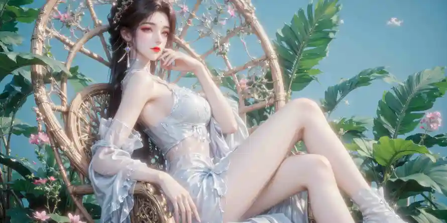 4k月婵壁纸 - 藤椅 - 完美世界 - 绿色植物「哲风壁纸」