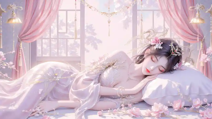 4k壁纸壁纸 - 火灵儿 - 动漫女性 - 白色长裙「哲风壁纸」