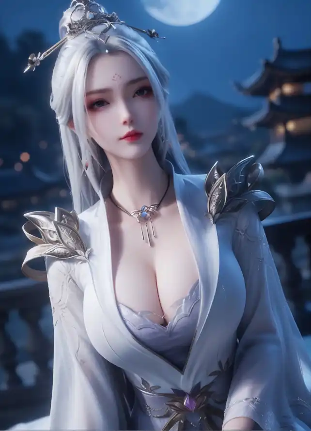 4k月夜壁纸 - 梦千秋 - 万界独尊 - 仙侠美人「哲风壁纸」