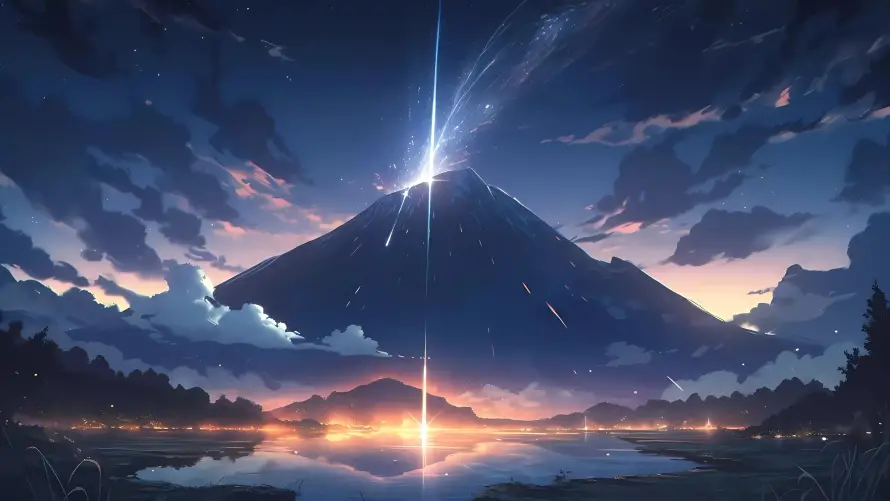 4k云彩壁纸 - 倒影 - 梦幻 - 流星「哲风壁纸」