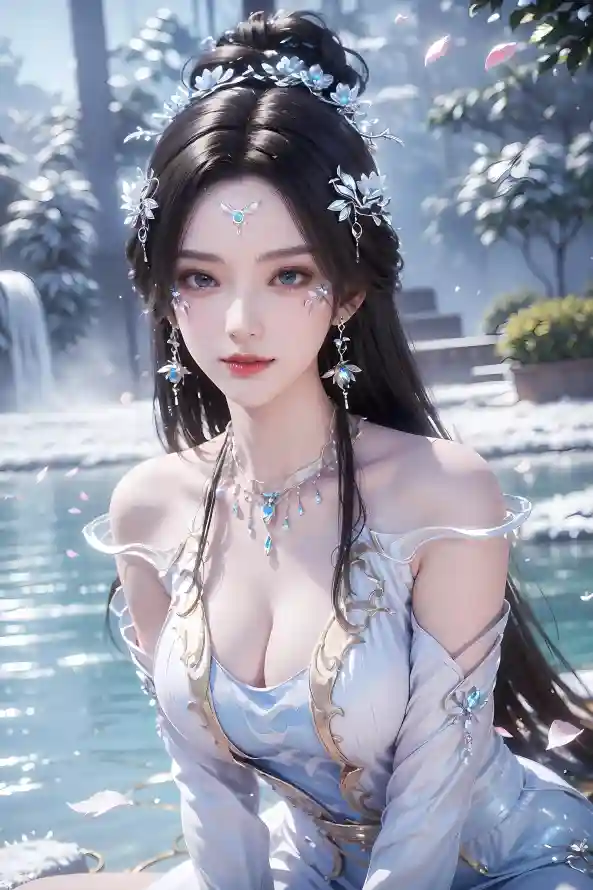 4k古装壁纸 - 壁纸 - 水池 - 瀑布「哲风壁纸」