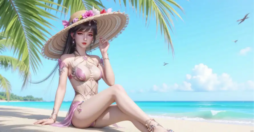 4k壁纸壁纸 - 小舞 - 海滩 - 海鸟「哲风壁纸」