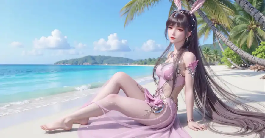 4k壁纸壁纸 - 小舞 - 海滩 - 兔子耳朵「哲风壁纸」 4k壁纸壁纸 - 小舞 - 海滩 - 兔子耳朵「哲风壁纸」