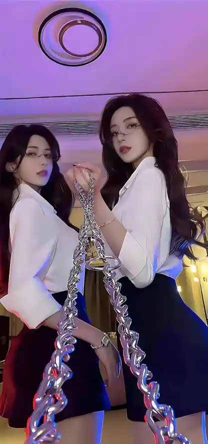 4k时尚壁纸 - 美女 - 双生女 - 氛围感「哲风壁纸」