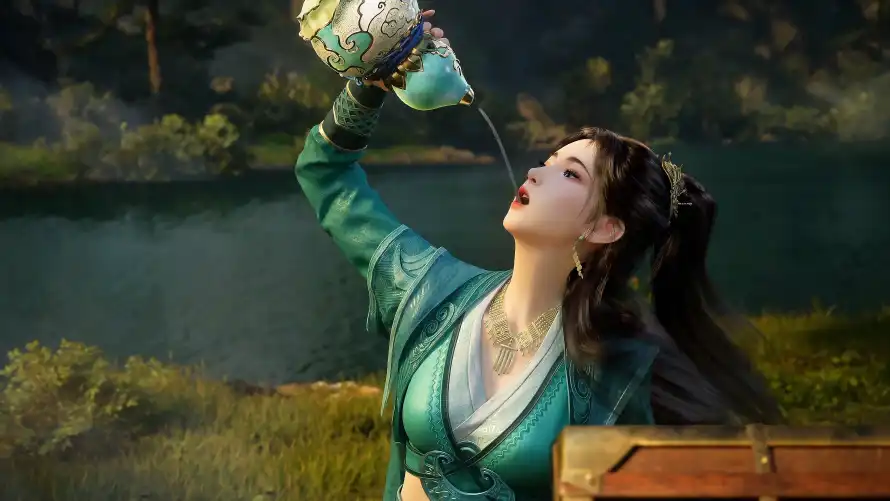 4k凡人壁纸 - 古风 - 慕沛灵 - 湖泊背景「哲风壁纸」