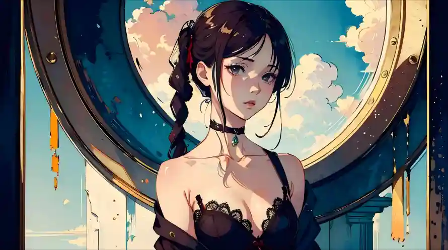 4k项圈壁纸-暗色调与圆形窗户-精美壁纸「哲风壁纸」