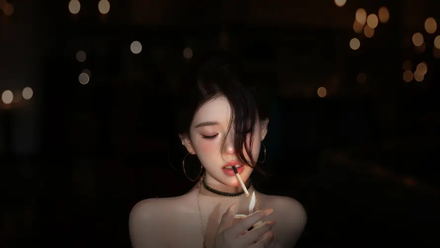 4k夜晚壁纸-打火机壁纸和烛光-暗黑氛围壁纸推荐「哲风壁纸」