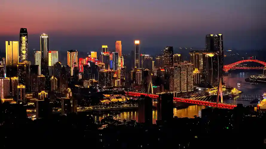 4k城市壁纸 - 夜景 - 桥梁 - 江景「哲风壁纸」