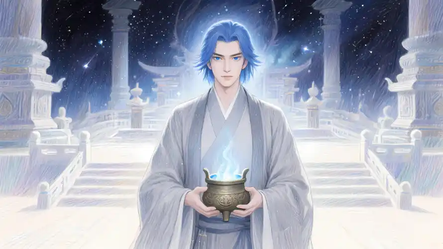 4k星空壁纸 - 灰袍 - 药炉 - 药老「哲风壁纸」