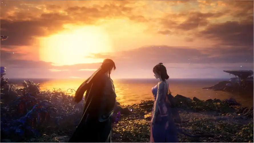 4k古风壁纸 - 夕阳 - 海边 - 背影「哲风壁纸」 4k古风壁纸 - 夕阳 - 海边 - 背影「哲风壁纸」