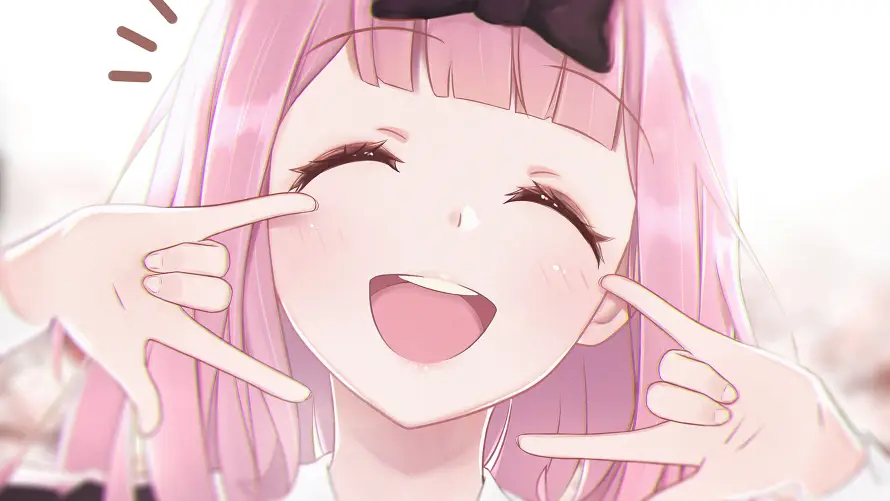 4k笑脸壁纸 - 双马尾 - 辉夜姬 - 粉色头发「哲风壁纸」 4k笑脸壁纸 - 双马尾 - 辉夜姬 - 粉色头发「哲风壁纸」