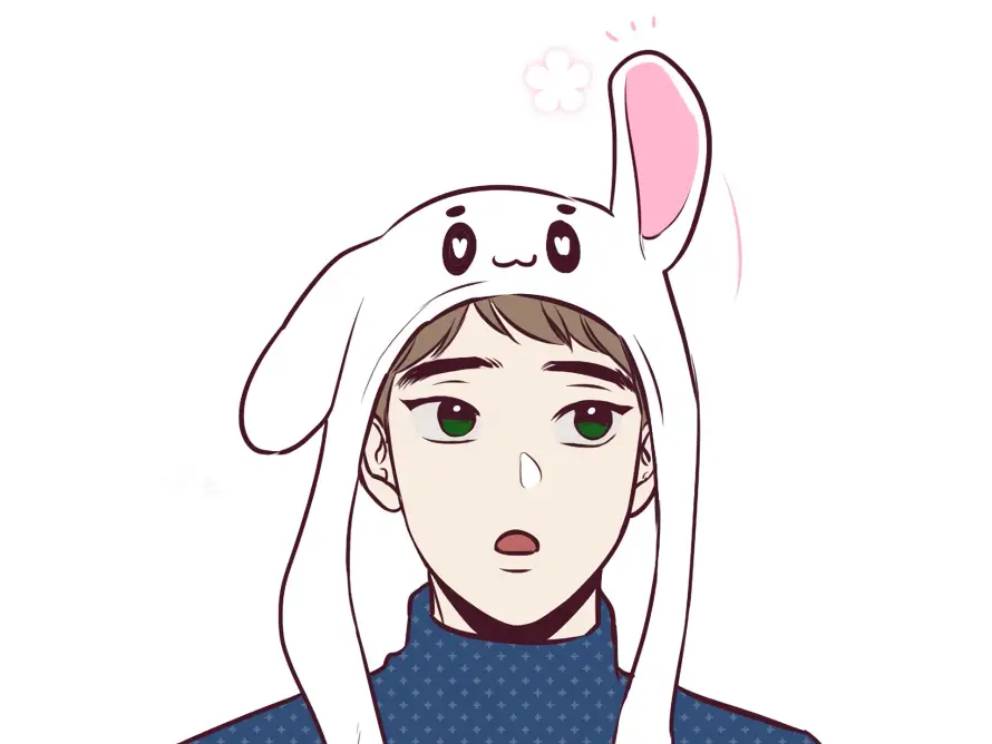 4k韩漫壁纸 - 兔子帽 - 卡通人物 - 蓝色高领「哲风壁纸」 4k韩漫壁纸 - 兔子帽 - 卡通人物 - 蓝色高领「哲风壁纸」