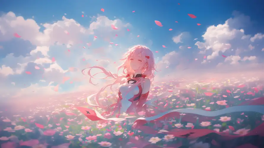 4k楪祈壁纸 - 花瓣 - 粉红花海 - 粉色头发「哲风壁纸」 4k楪祈壁纸 - 花瓣 - 粉红花海 - 粉色头发「哲风壁纸」