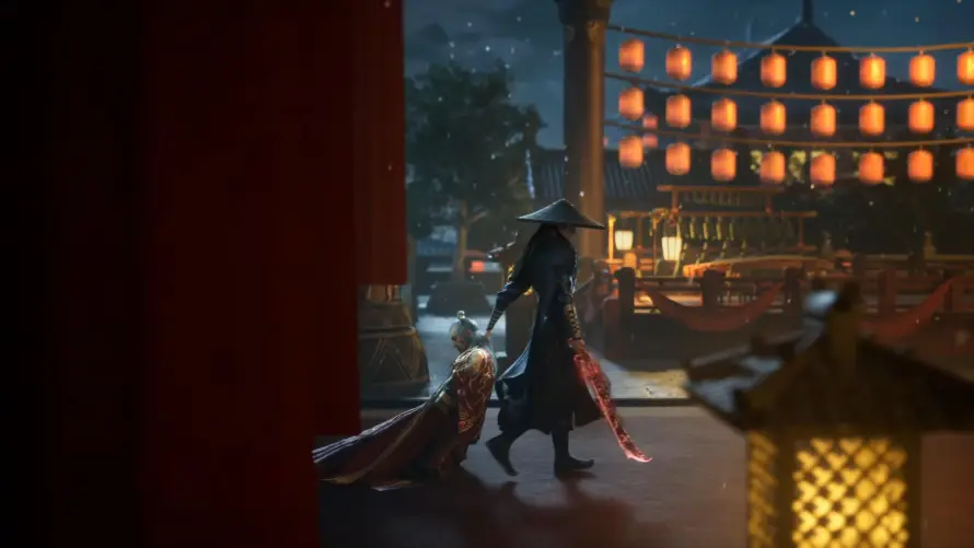 4k夜晚壁纸 - 斗笠 - 灯笼 - 韩立「哲风壁纸」