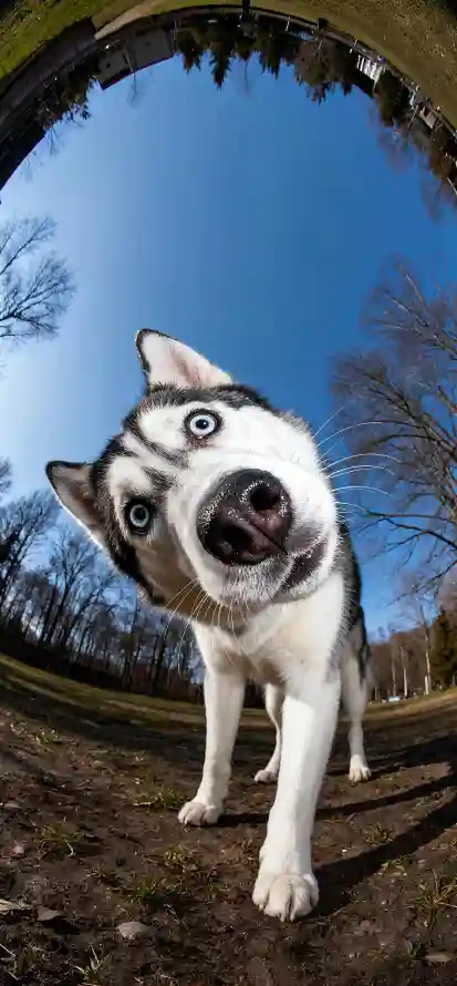 4k可爱壁纸 - 户外 - 蓝天 - 黑白「哲风壁纸」