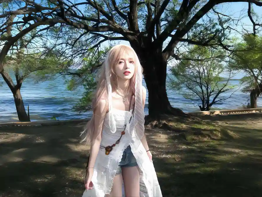 4k大树壁纸-金发女孩壁纸和自然-免费下载「哲风壁纸」