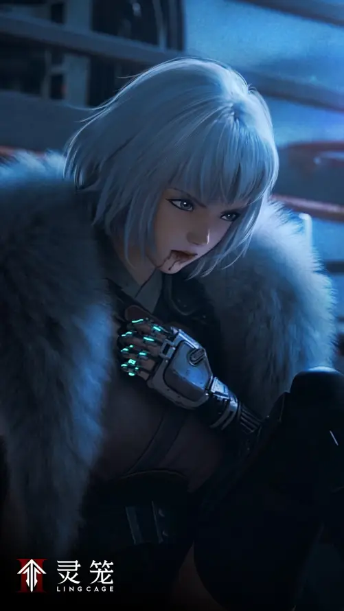 4k灵笼壁纸 - 白发 - 科幻 - 未来感「哲风壁纸」