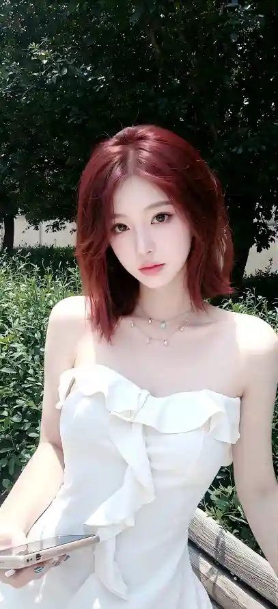 4k壁纸壁纸 - 户外场景 - 手机壁纸 - 红发女性「哲风壁纸」