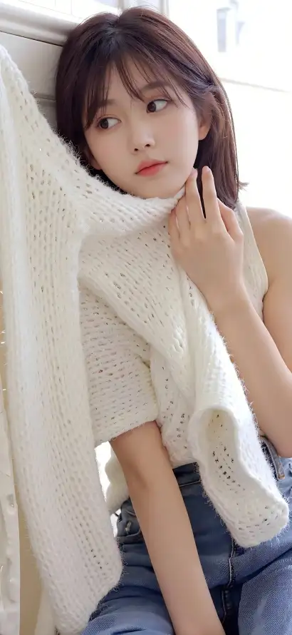 4k壁纸壁纸 - 清新 - 窗边 - 牛仔裤「哲风壁纸」