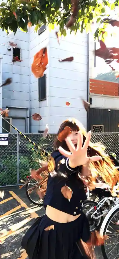 4k红叶壁纸 - 二次元 - 4k手机 - 红发美女「哲风壁纸」